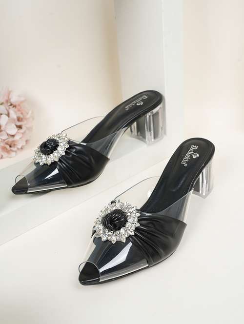women black slip on sandal - 22072130 -  Standard Image - 0