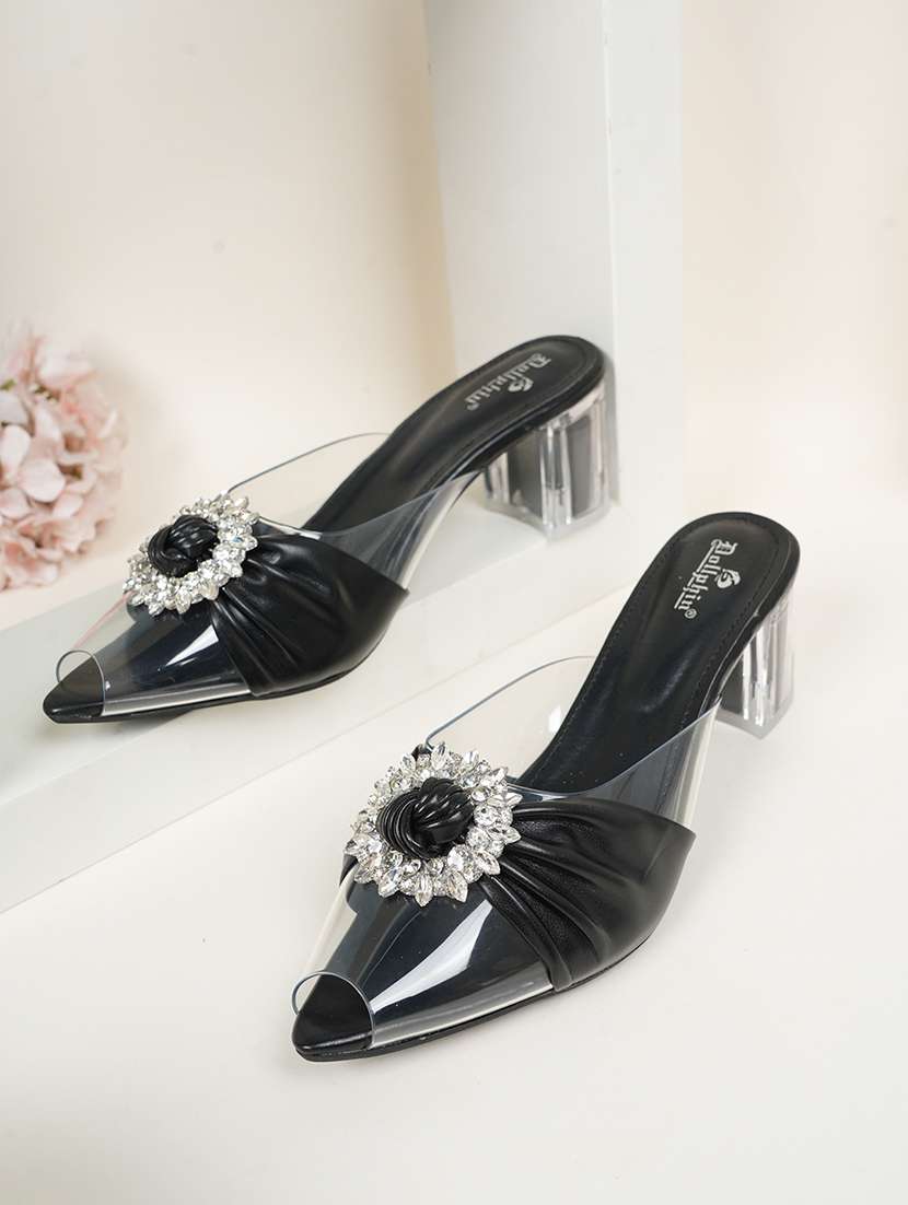 women black slip on sandal - 22072130 -  Zoom Image - 0