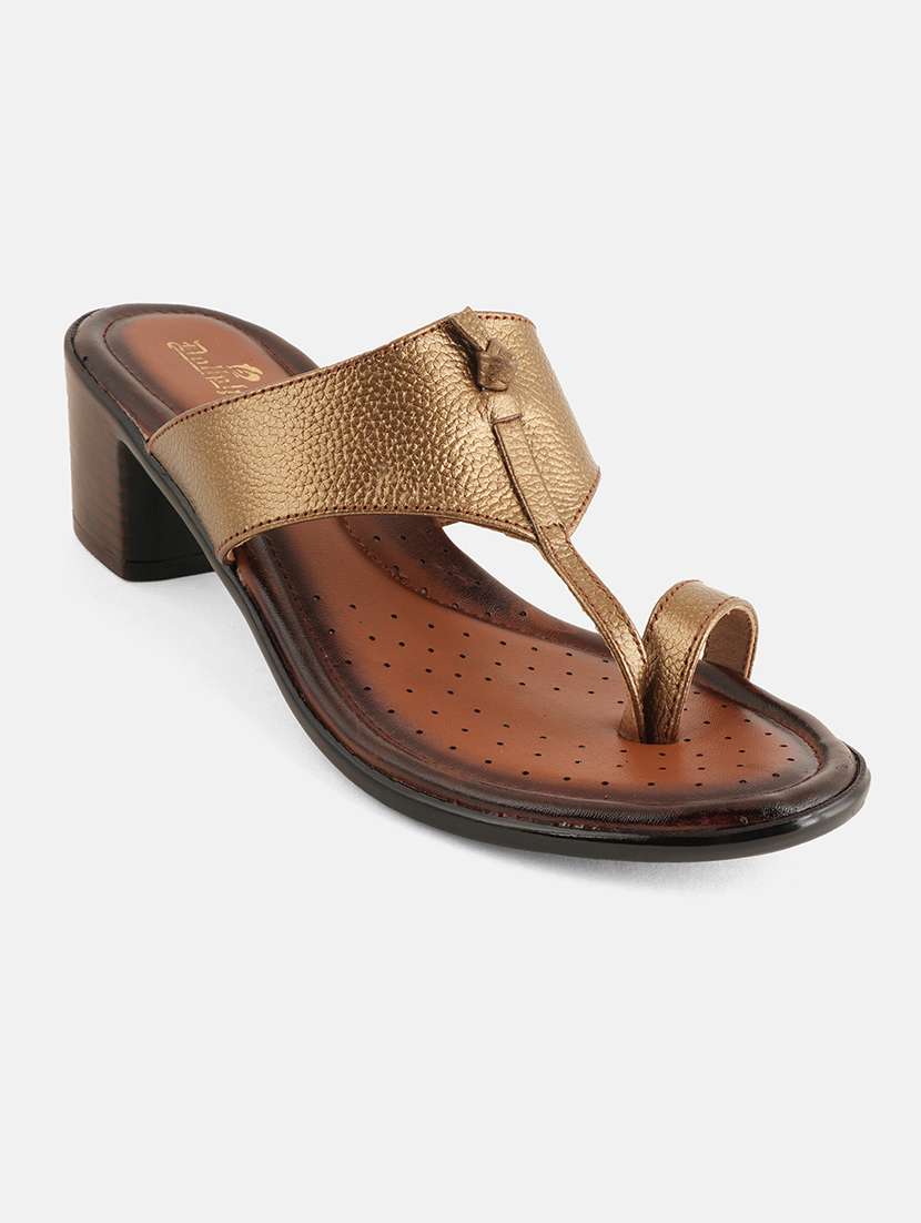 women copper onetoe sandal - 22072134 - Standard Image - 4