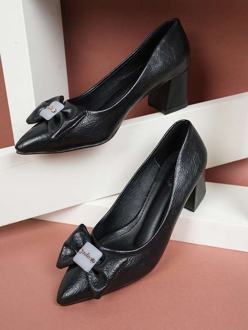 women black slip on pump - 22072142 - Standard Image - 0