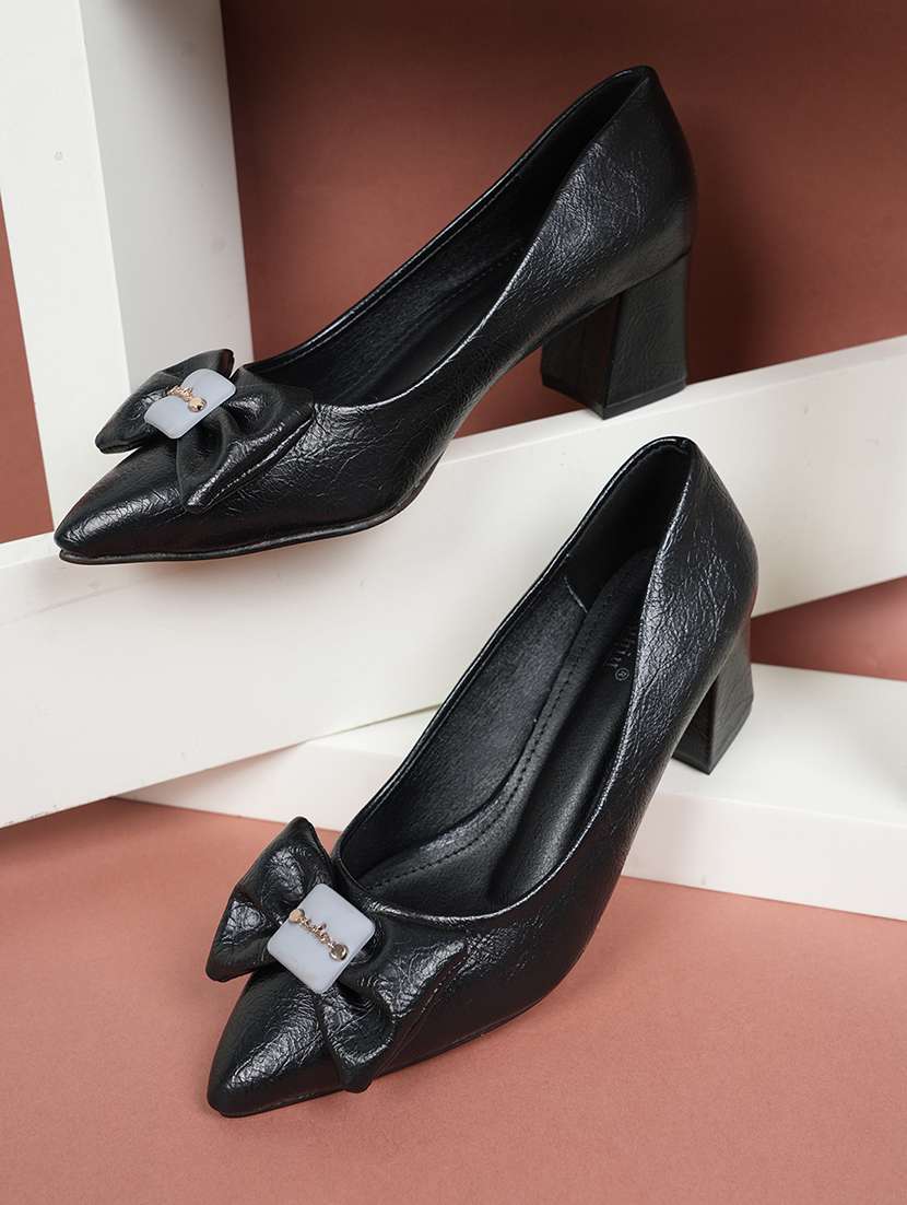 women black slip on pump - 22072142 - Zoom Image - 0