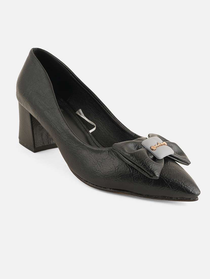 women black slip on pump - 22072142 - Standard Image - 4