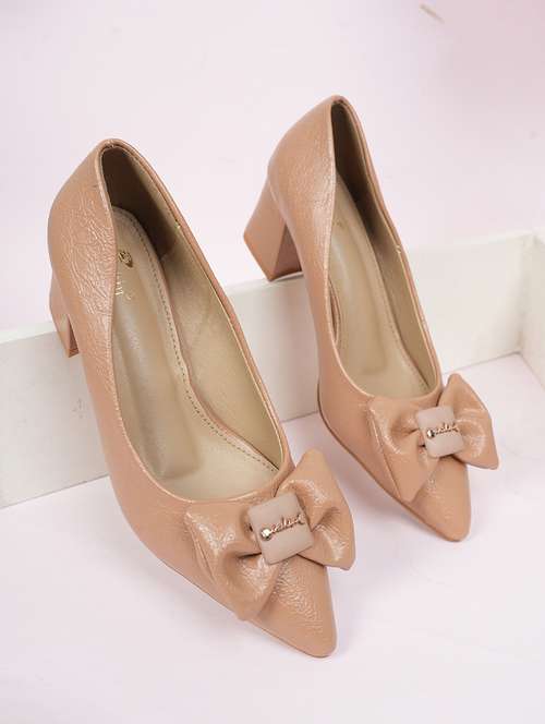 women beige slip on pump - 22072144 -  Standard Image - 0