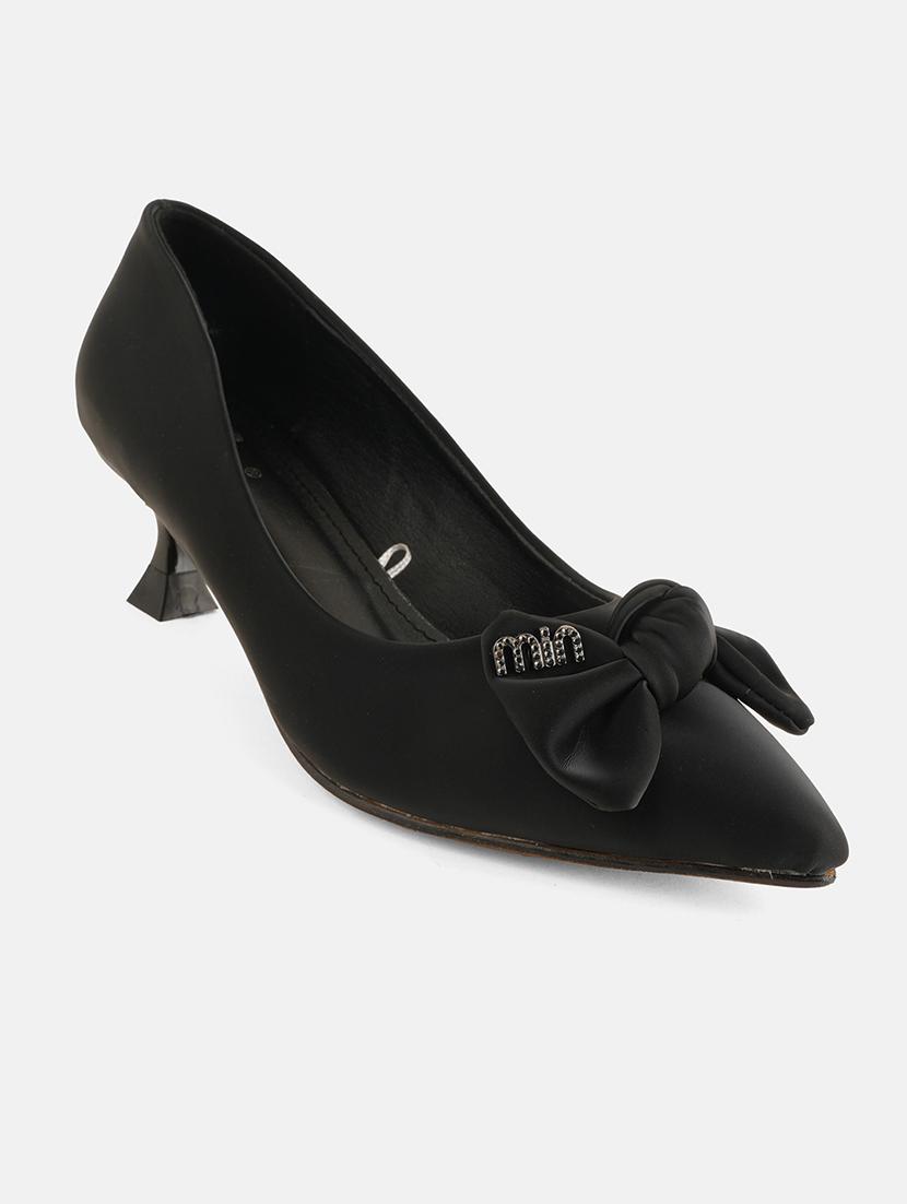 womne black slip on pump - 22072145 - Standard Image - 4