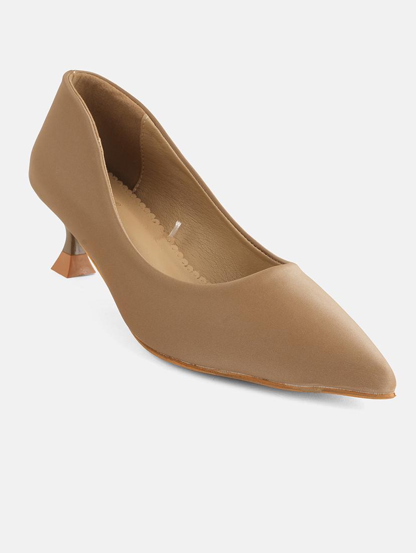 women beige slip on pump - 22072150 - Standard Image - 4