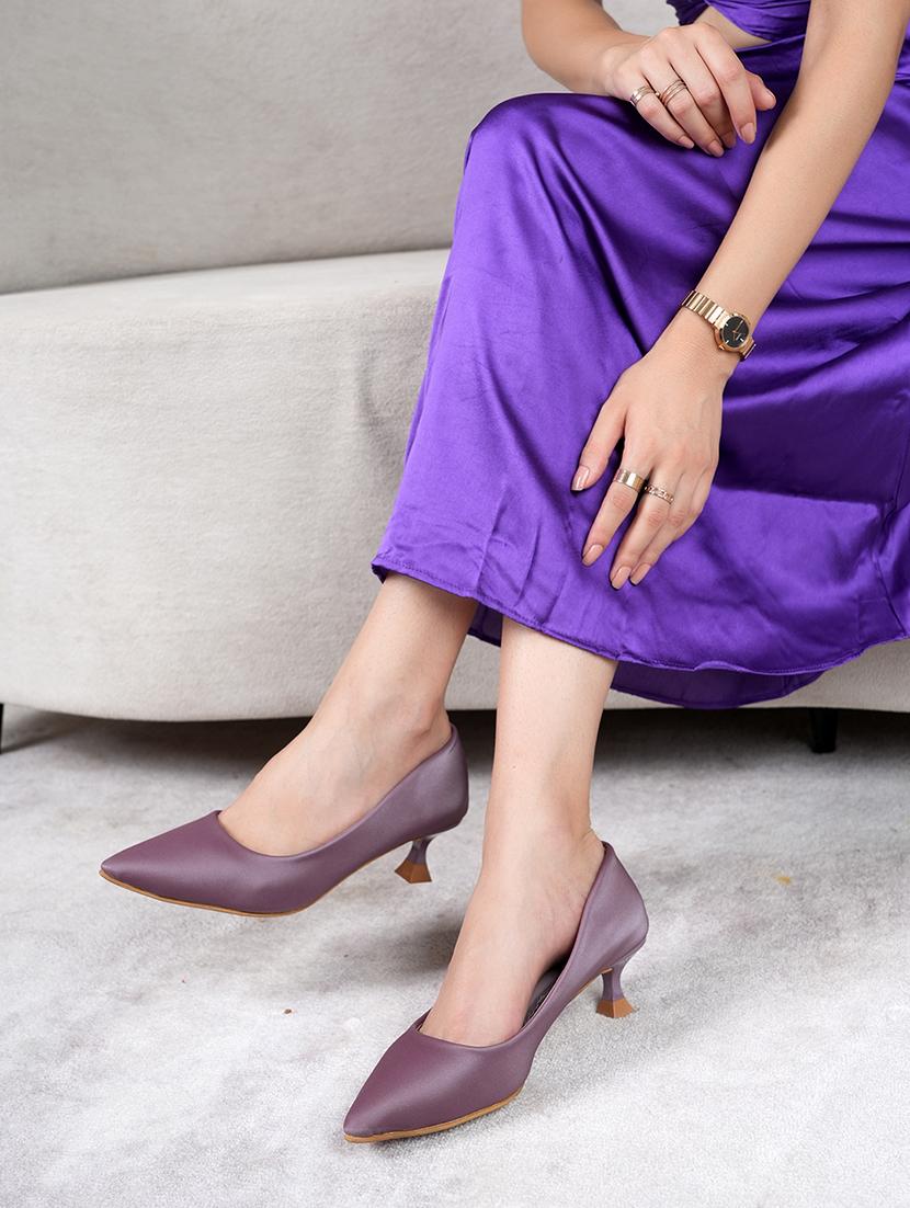 women purple slip on pump - 22072151 -  Standard Image - 1