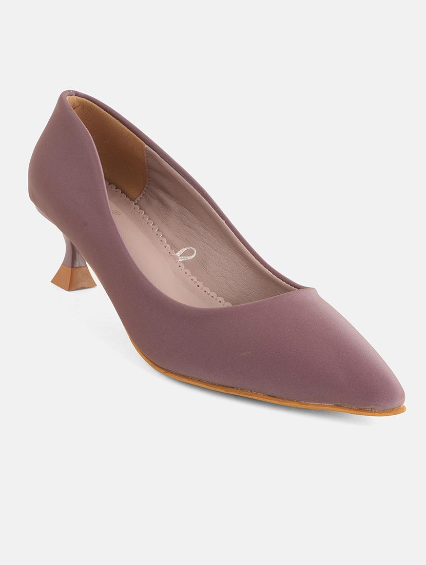 women purple slip on pump - 22072151 - Standard Image - 4