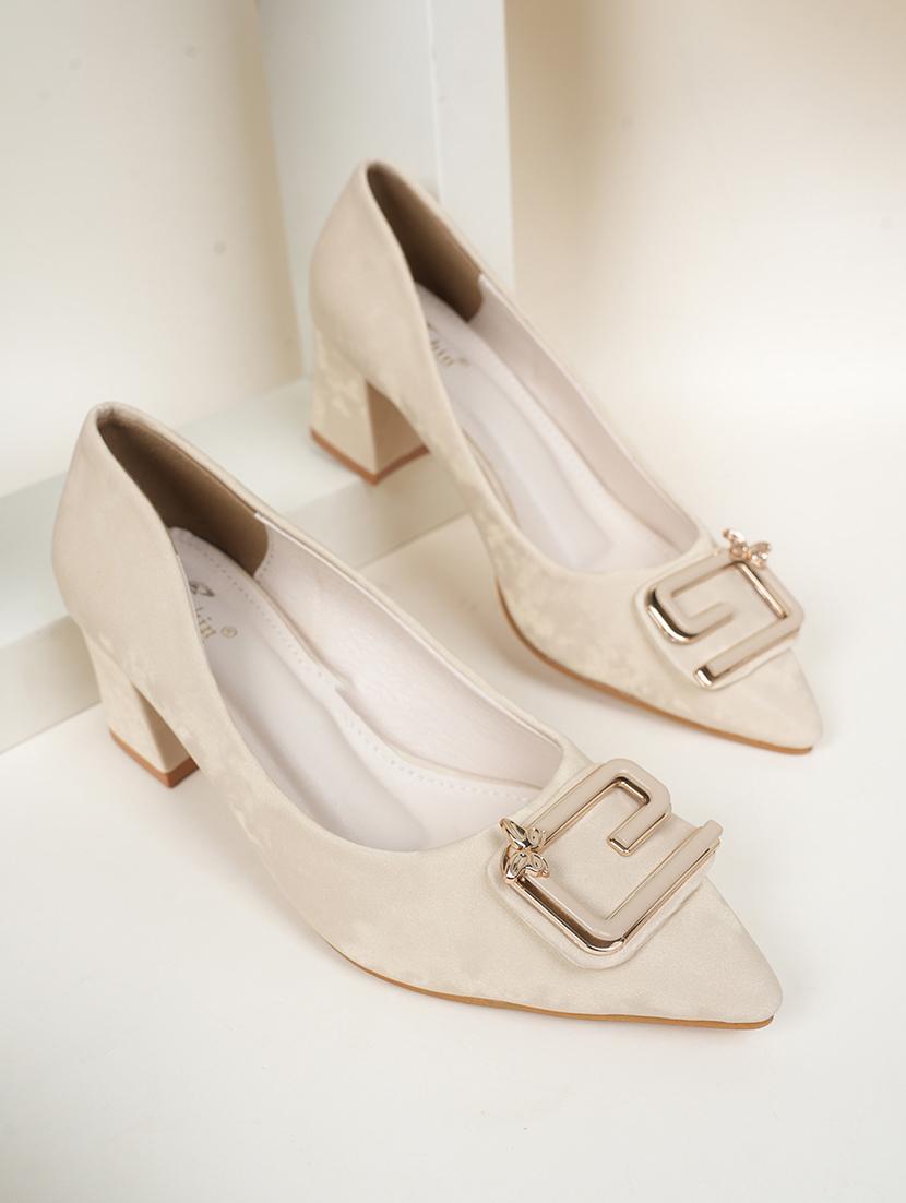 women cream slip on pump - 22072152 -  Zoom Image - 0