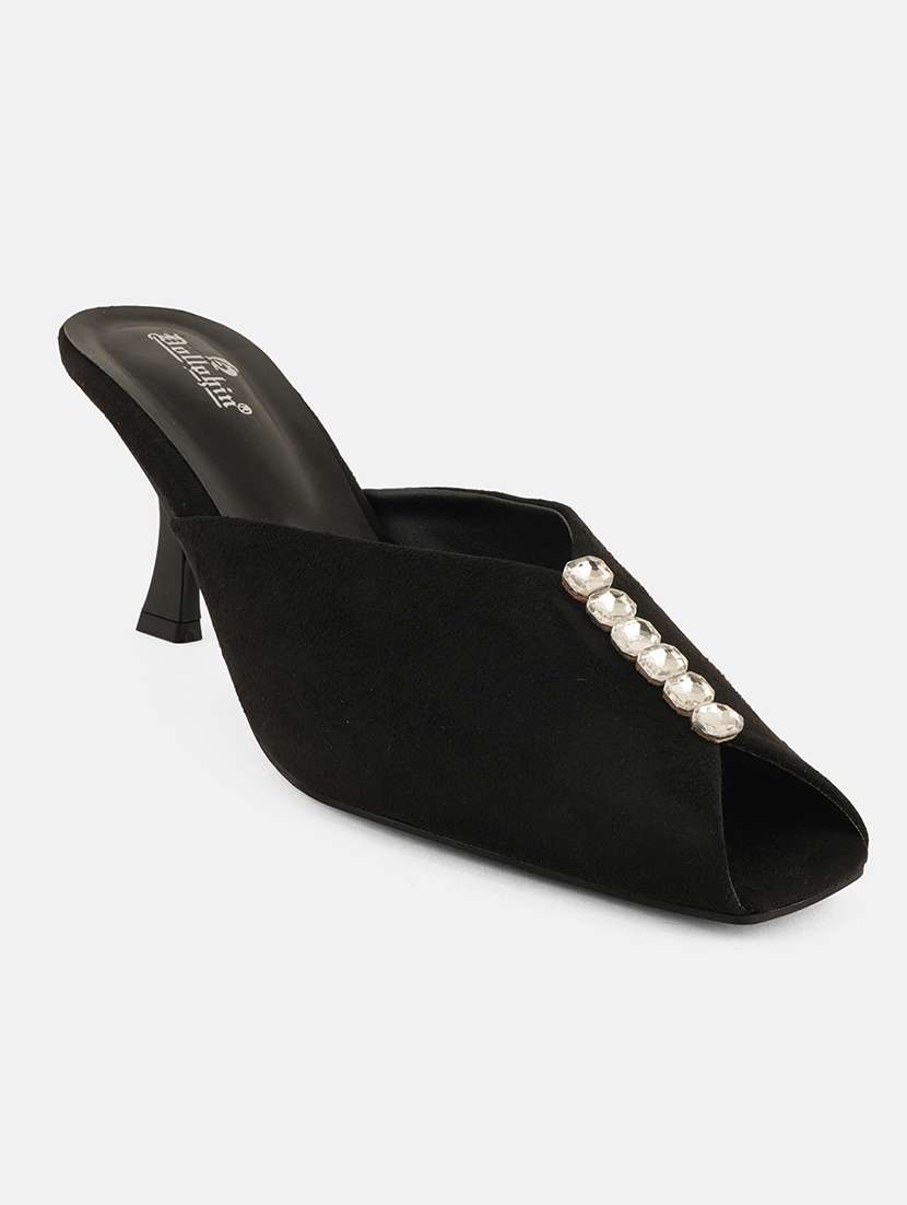 women black slip on mule - 22072159 - Standard Image - 4