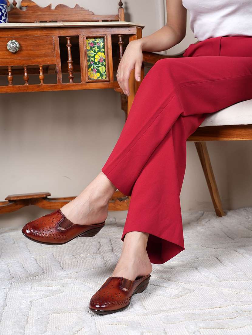 women solid slip on mule - 22072166 -  Standard Image - 1