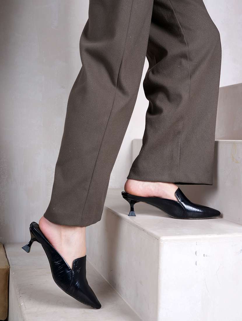 women black slip on mule - 22072167 -  Standard Image - 1