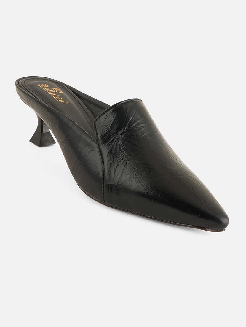 women black slip on mule - 22072167 - Standard Image - 4