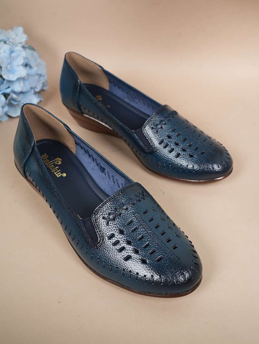 women blue slip on wedge - 22072170 - Zoom Image - 0