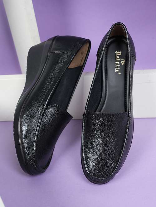 women black slip on platforms wedge - 22072173 -  Standard Image - 0