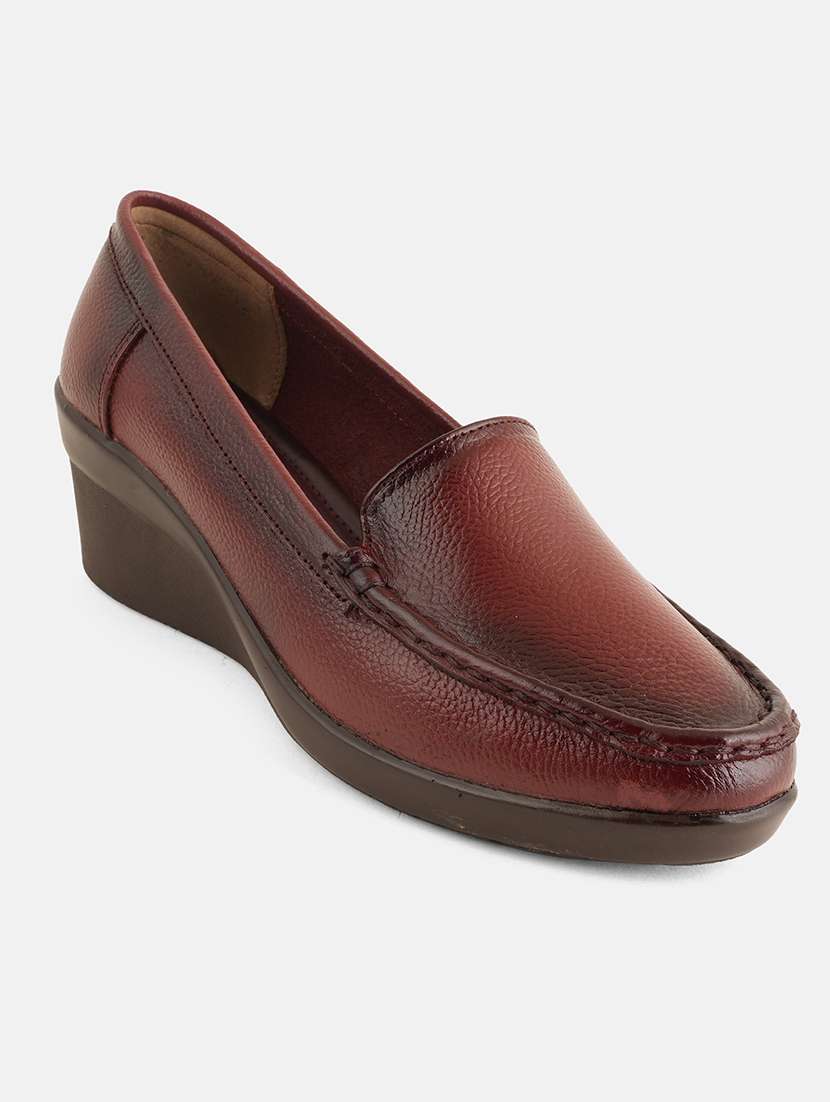 women solid slip on platforms wedge - 22072174 - Standard Image - 4