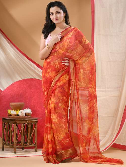 women floral printed saree - 22072238 -  Standard Image - 0