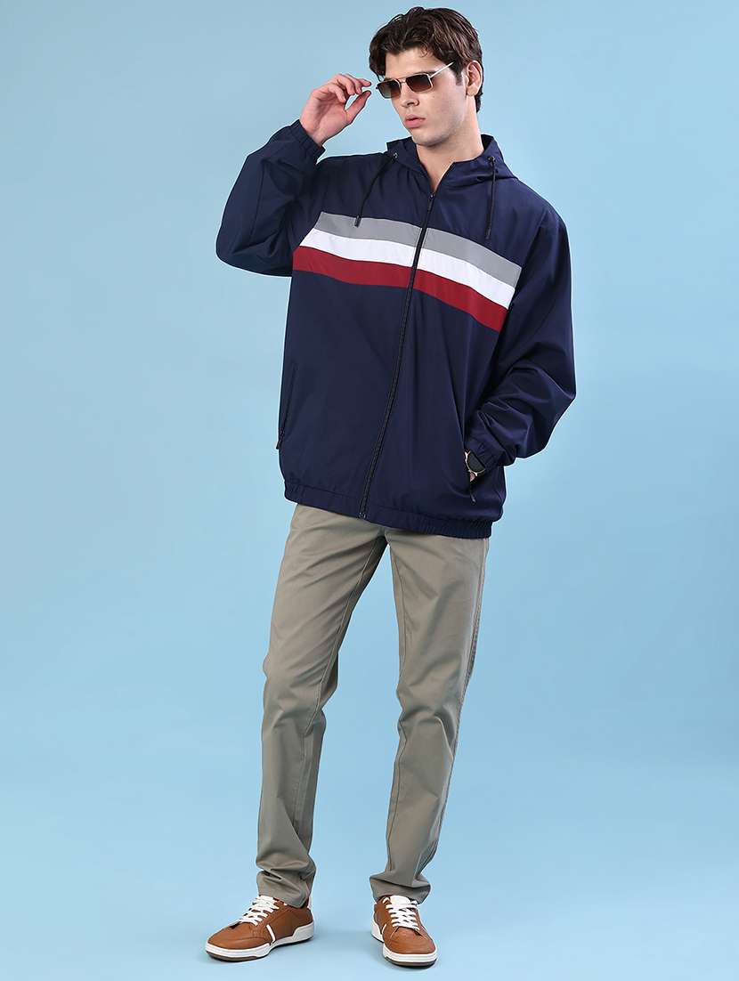 men solid mid rise chinos casual trouser - 22072357 -  Standard Image - 4