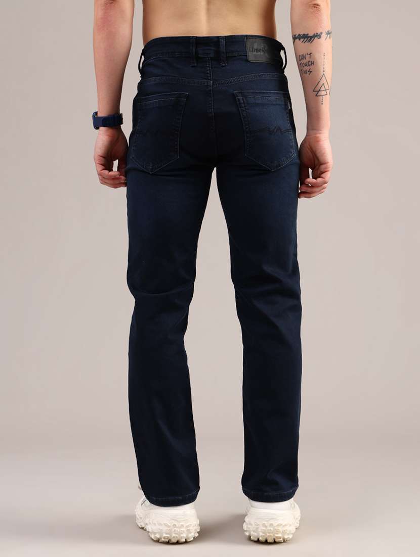 men solid mid rise straight fit jean - 22072504 -  Standard Image - 4