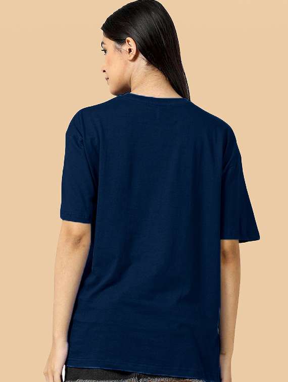 women pack of 2 solid oversized t-shirt - 22072739 - Standard Image - 1