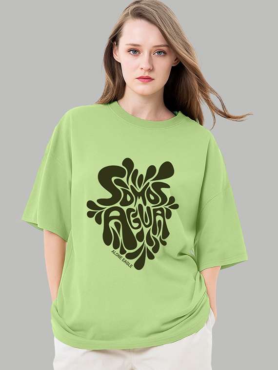 women printed short sleeves oversized t-shirt - 22072762 -  Zoom Image - 0