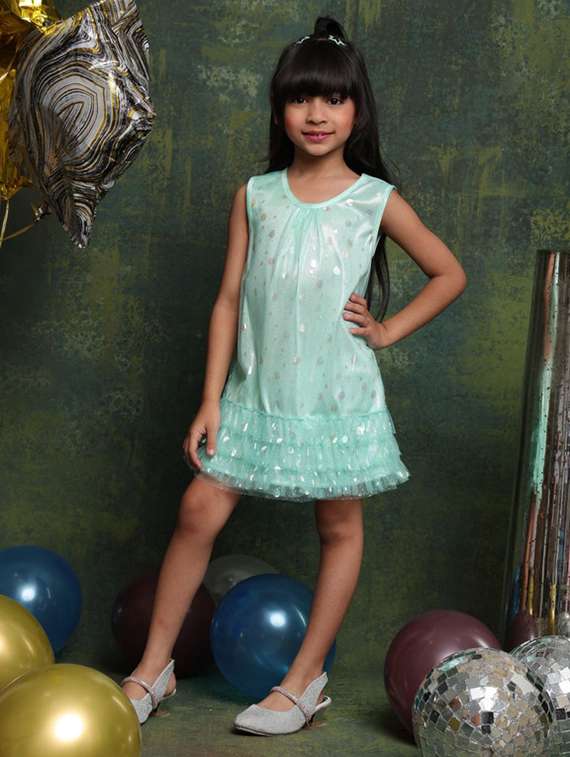 girls sequined sleeveless a-line dress - 22072909 - Standard Image - 4