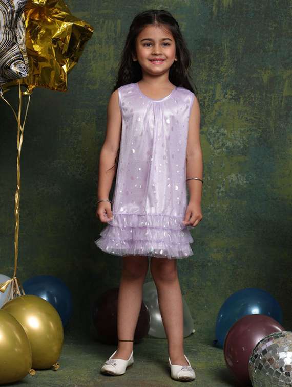 girls sequined sleeveless a-line dress - 22072910 - Standard Image - 4
