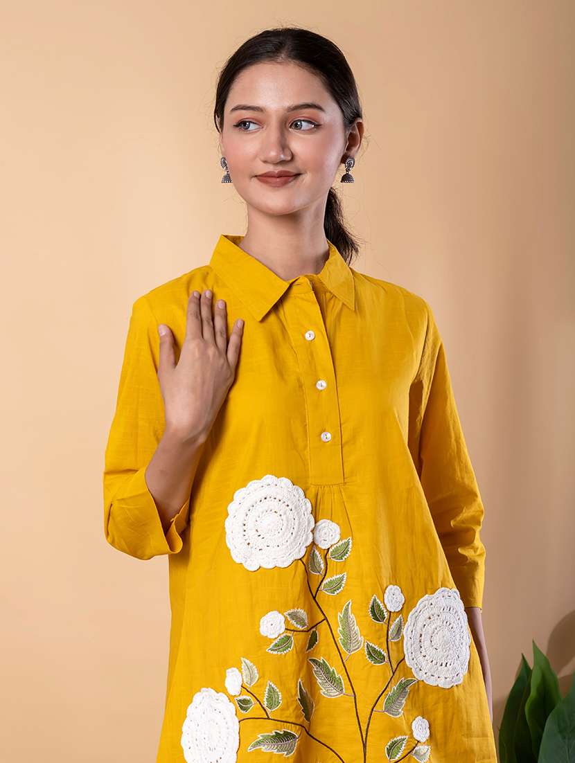 women three quarter sleeve ethnic co-ord set - 22072951 -  Standard Image - 4