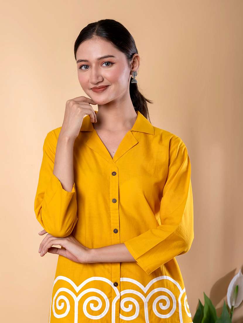 women three quarter sleeve ethnic co-ord set - 22072962 -  Standard Image - 4