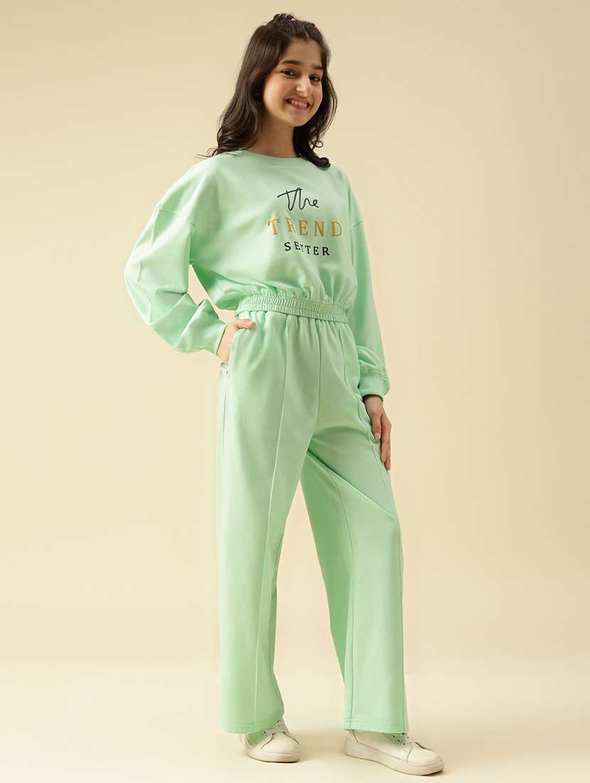 girls printed active wear co-ord set - 22073271 -  Standard Image - 1