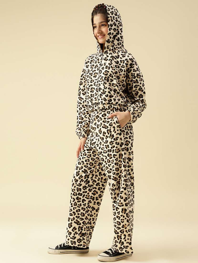 girls animal print active wear co-ord set - 22073274 -  Standard Image - 1