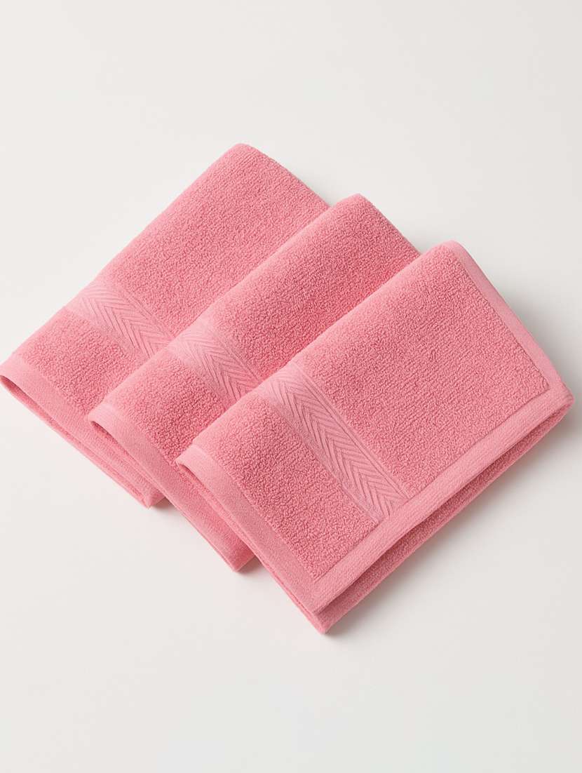 dollar 100% cotton soft, high absorben & comfortable face towel 30 x 30 cm face towel (pack of 3) - 22073901 -  Standard Image - 1