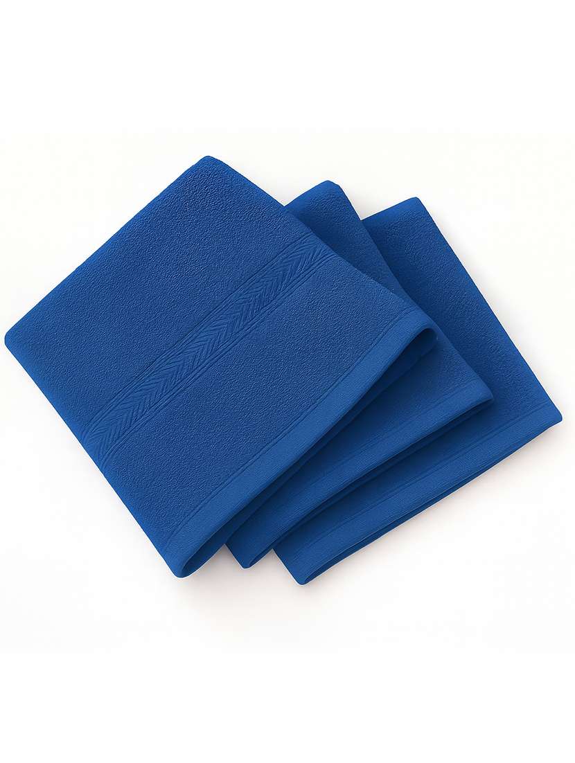 dollar 100% cotton soft, high absorben & comfortable face towel 30 x 30 cm face towel (pack of 3) - 22073904 -  Standard Image - 1