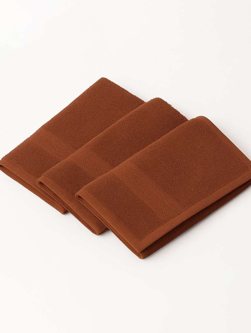 dollar 100% cotton soft, high absorben & comfortable face towel 30 x 30 cm face towel (pack of 3) - 22073905 -  Standard Image - 1