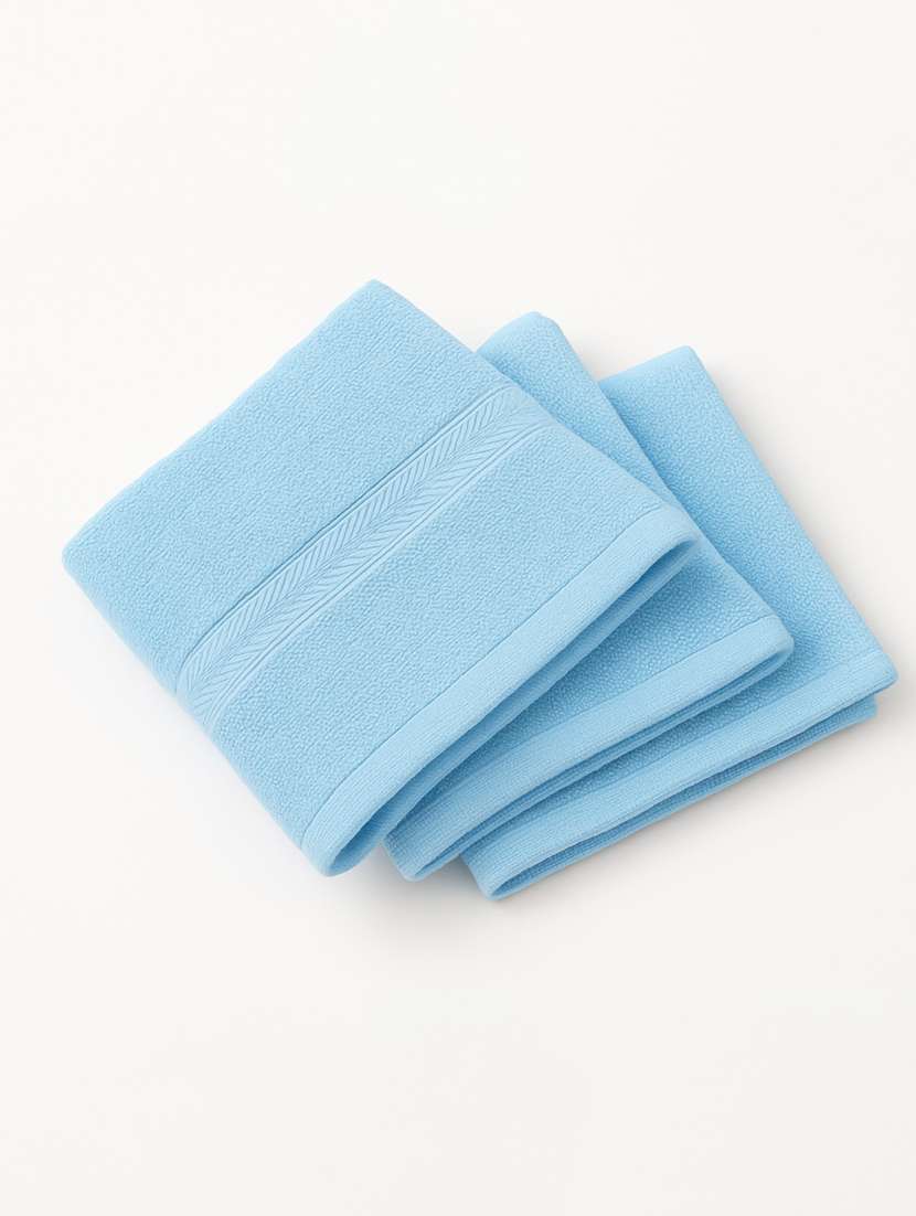 dollar 100% cotton soft, high absorben & comfortable face towel 30 x 30 cm face towel (pack of 3) - 22073906 -  Standard Image - 1