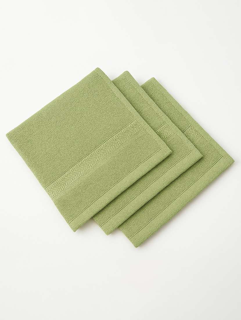 dollar 100% cotton soft, high absorben & comfortable face towel 30 x 30 cm face towel (pack of 3) - 22073908 -  Standard Image - 1