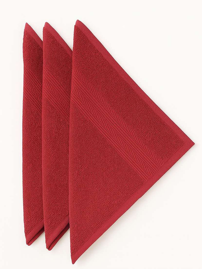 dollar 100% cotton soft, high absorben & comfortable face towel 30 x 30 cm face towel (pack of 3) - 22073909 -  Standard Image - 4