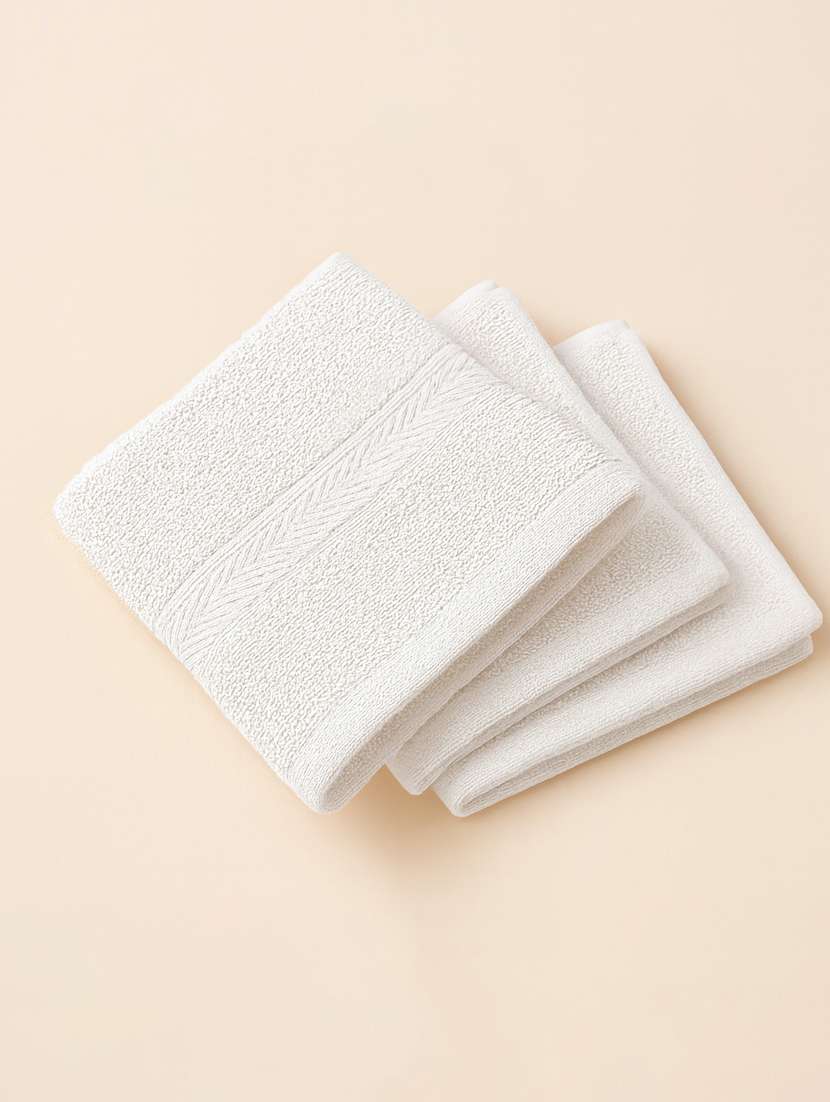 dollar 100% cotton soft, high absorben & comfortable face towel 30 x 30 cm face towel (pack of 3) - 22073910 -  Standard Image - 1