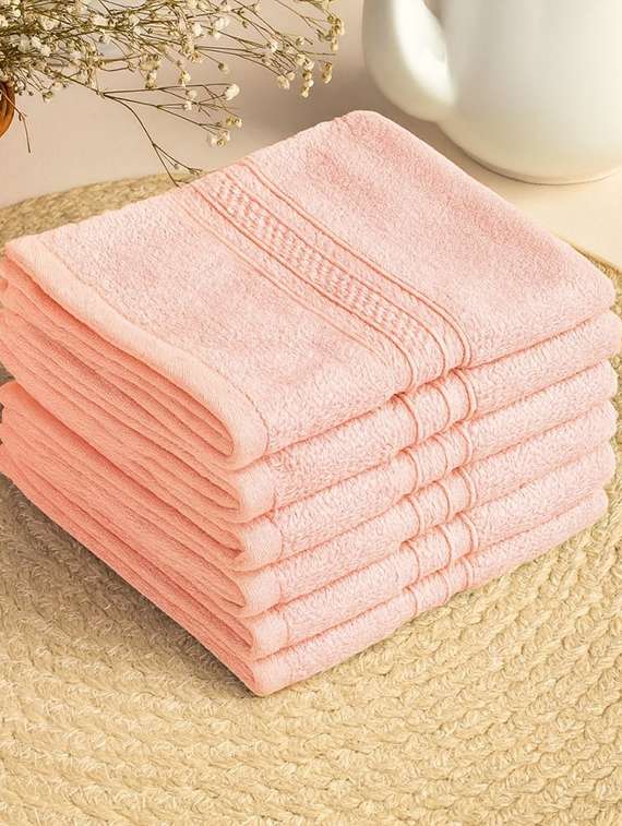 dollar 100% cotton soft, high absorben & comfortable face towel 30 x 30 cm face towel (pack of 6) - 22073913 -  Standard Image - 1