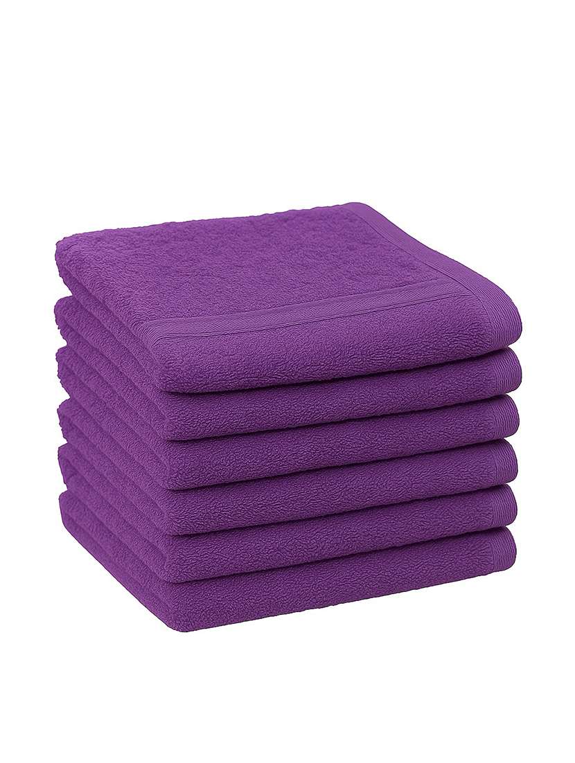 dollar 100% cotton soft, high absorben & comfortable face towel 30 x 30 cm face towel (pack of 6) - 22073923 -  Standard Image - 1