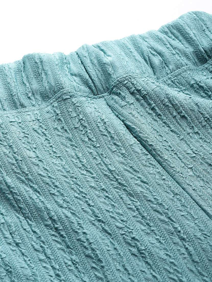 women solid mid rise flared palazzo - 22074042 -  Standard Image - 4