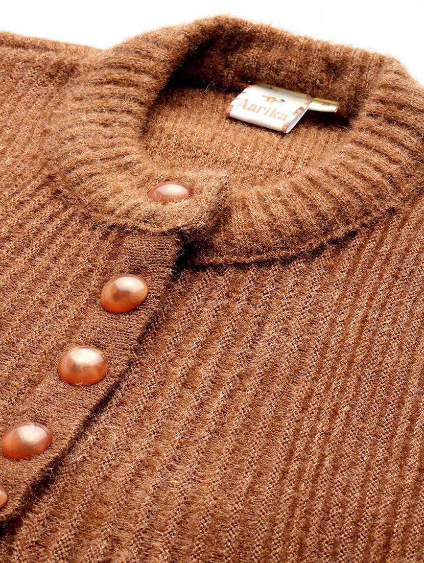 women self desiged long sleeve cardigan - 22074083 -  Standard Image - 4