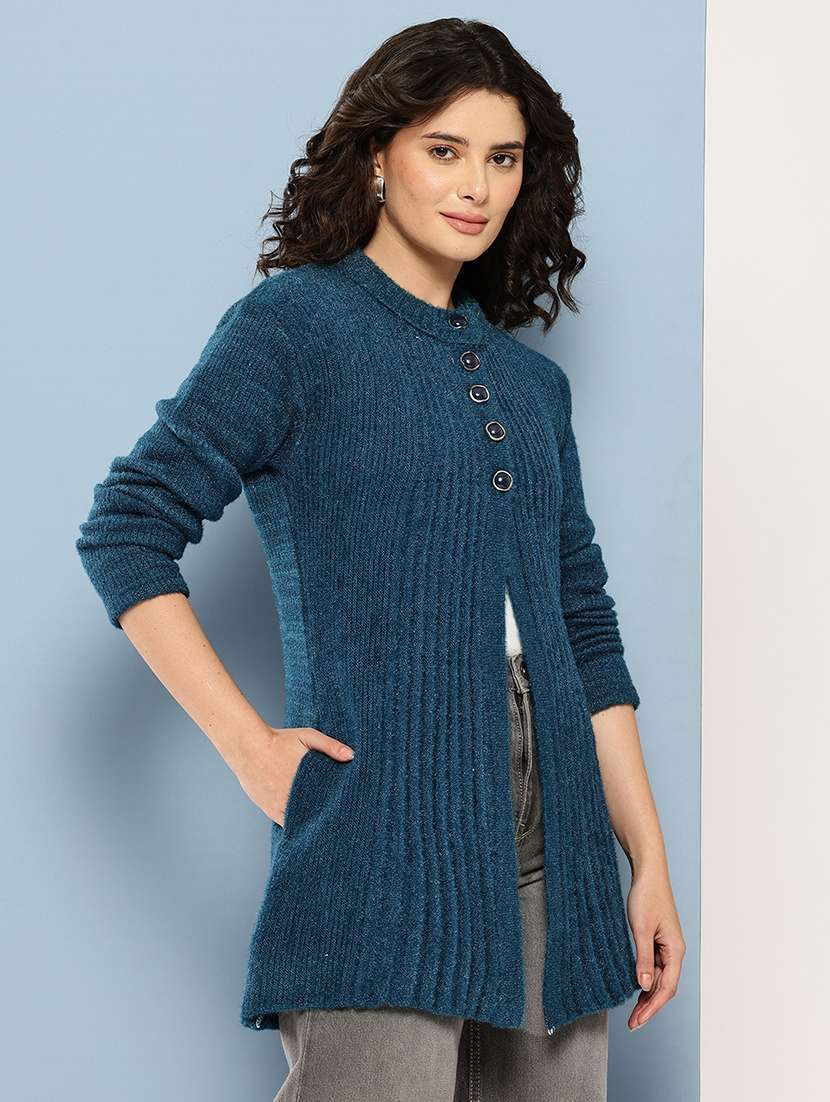 women self desiged long sleeve cardigan - 22074085 -  Standard Image - 1