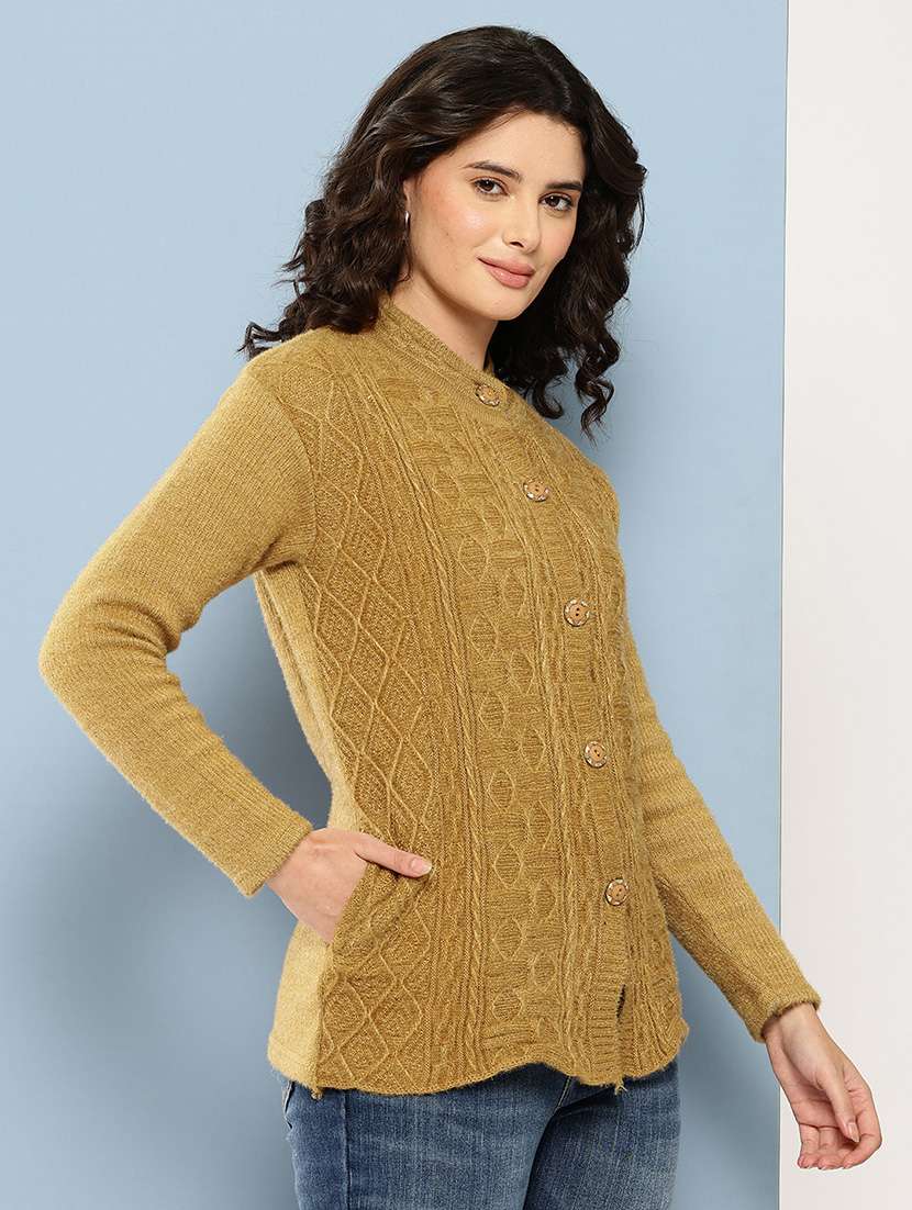 women self desiged long sleeve cardigan - 22074088 -  Standard Image - 1