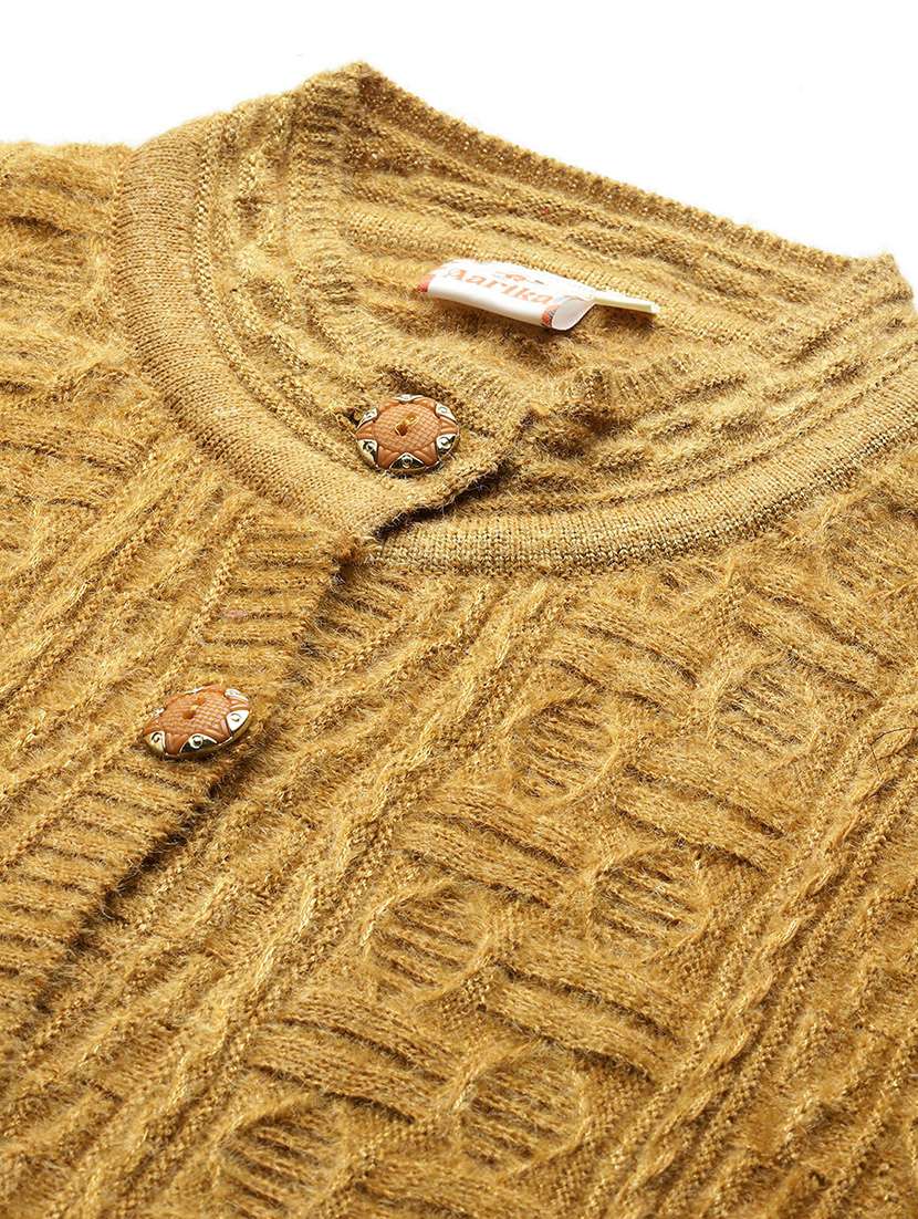 women self desiged long sleeve cardigan - 22074088 -  Standard Image - 4