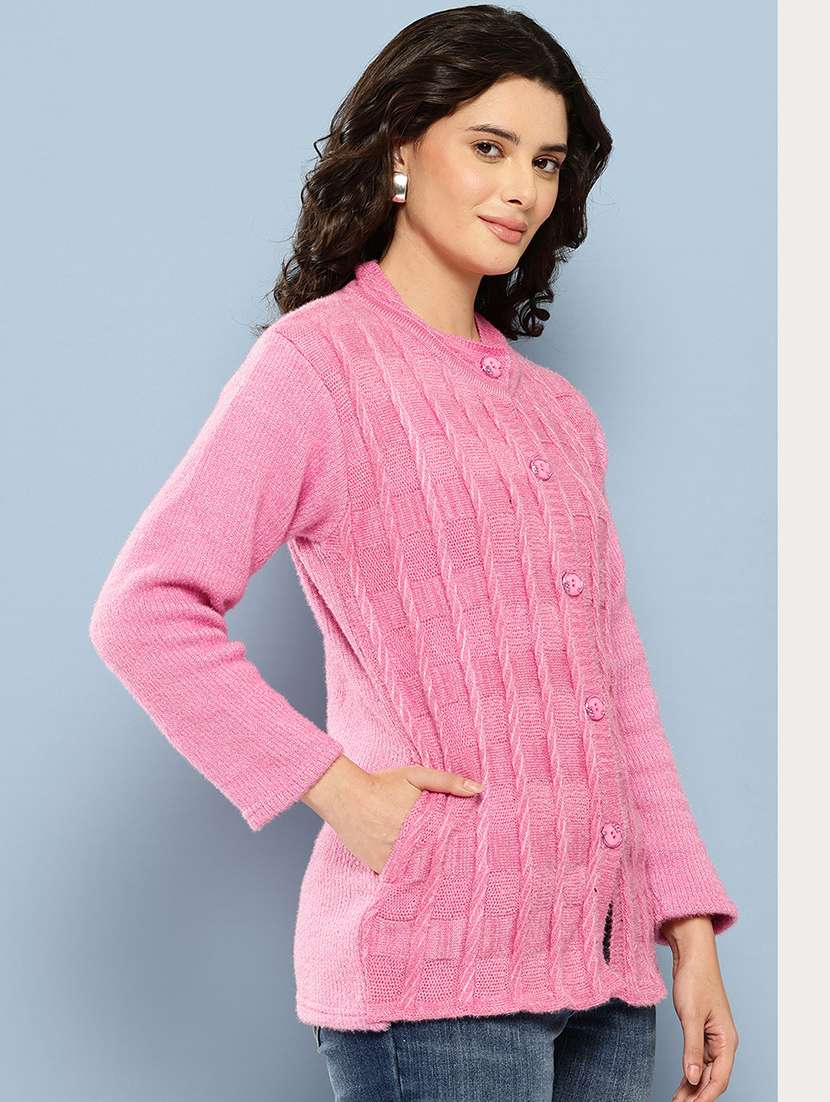 women self desiged long sleeve cardigan - 22074089 -  Standard Image - 1