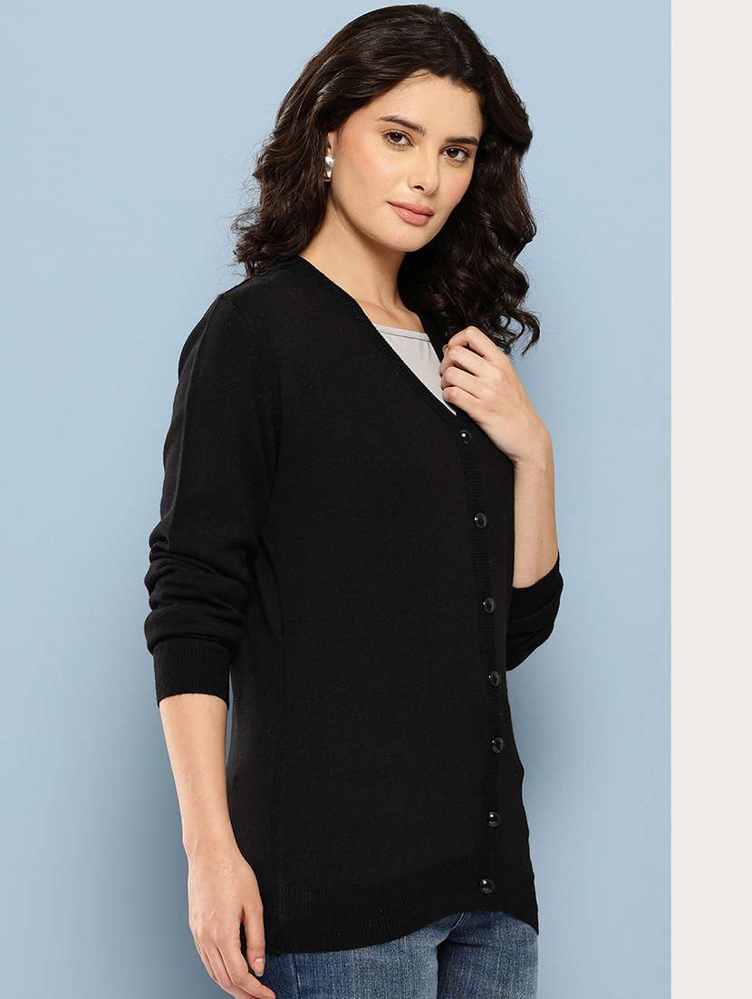 women self desiged long sleeve cardigan - 22074091 -  Standard Image - 1