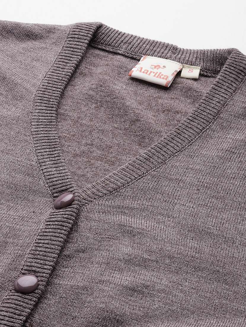 women solid long sleeve cardigan - 22074092 -  Standard Image - 4