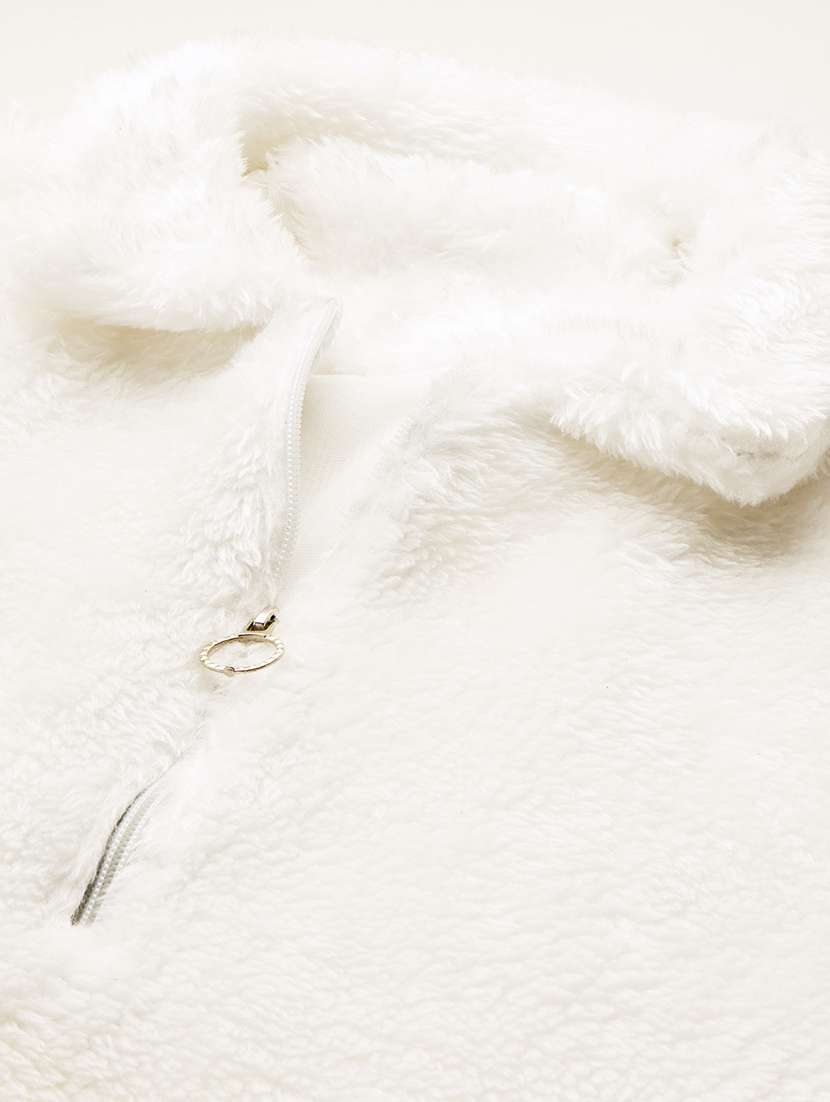 women solid long sleeve sweatshirt - 22074098 -  Standard Image - 4