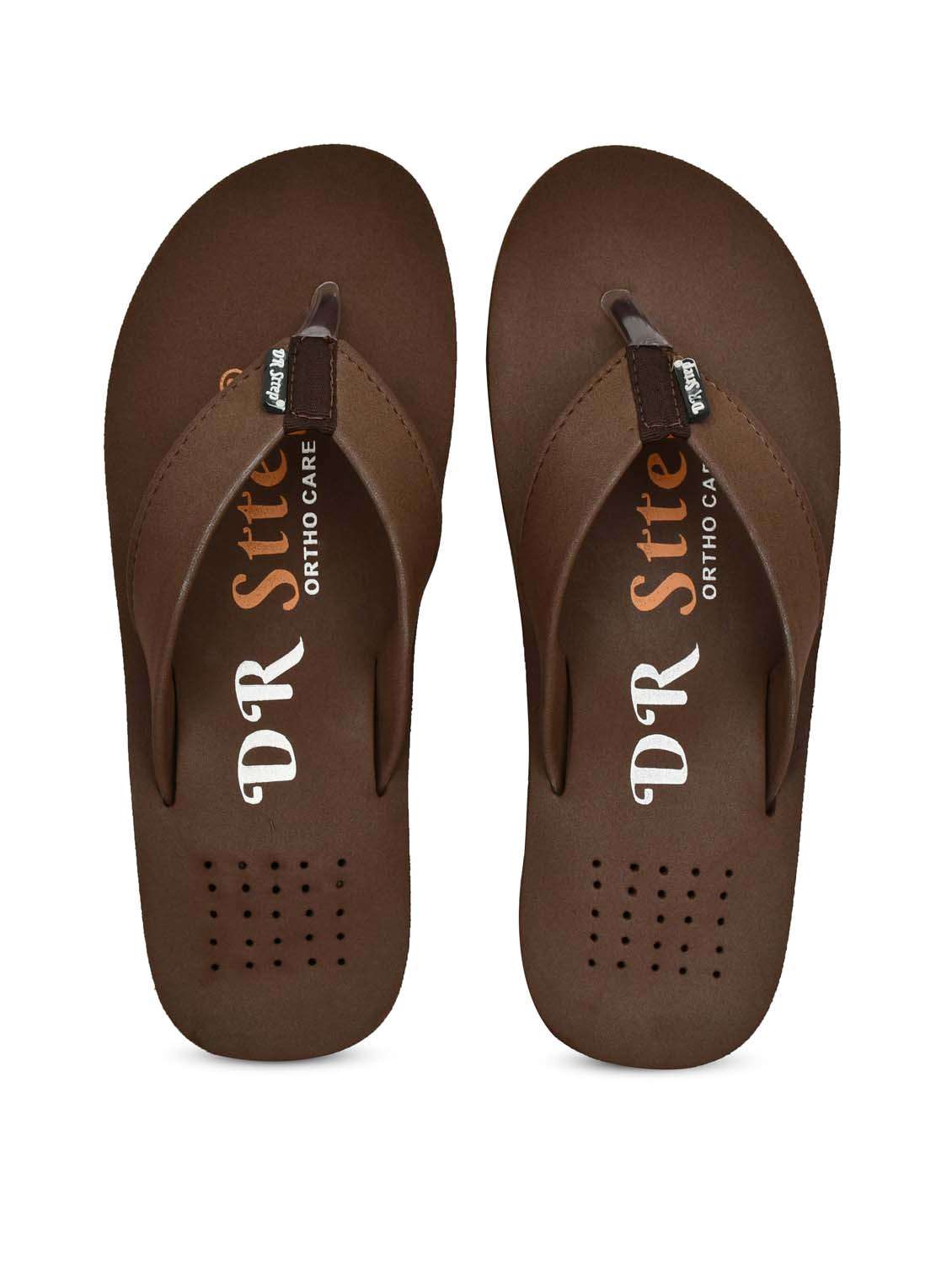 men brown slip on flip flop - 22074104 - Standard Image - 4