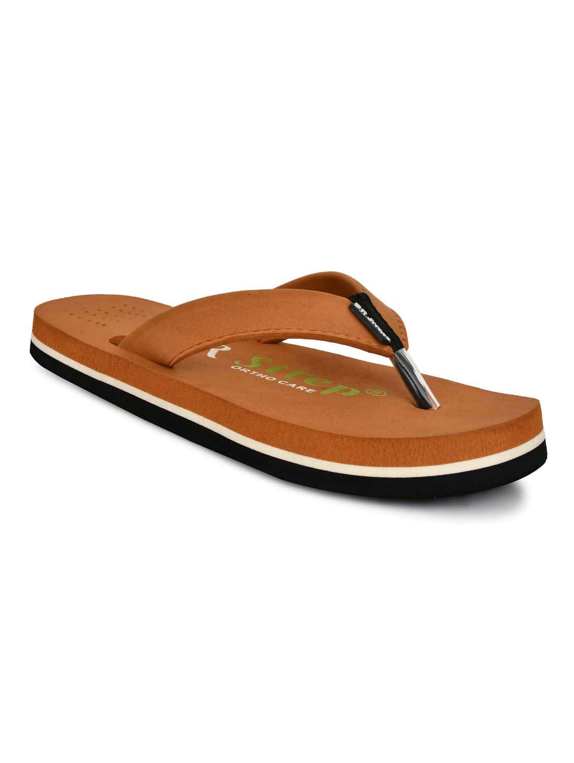 men brown slip on flip flop - 22074107 - Standard Image - 4